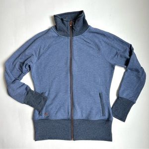 Adidas Blue Rose Gold Zip Sweatshirt M